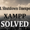 xampp mysql shutdown unexpectedly